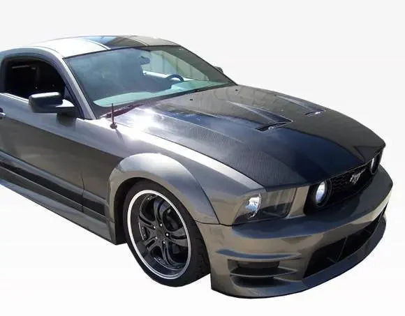 2005-2009 Ford Mustang 2Dr Heat Extractor Fiberglass Hood