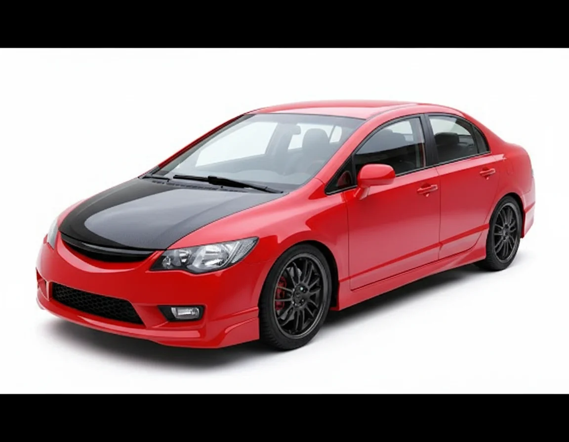 2006-2011 Honda Civic 4 doors FRP Primer Type R Side Skirts