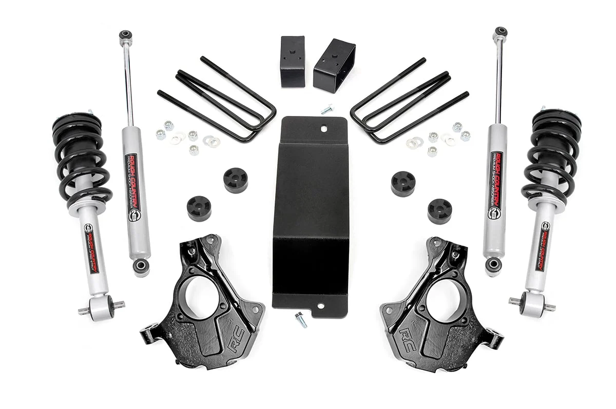 3.5 Inch Lift Kit | Cast Steel LCA | FR N3 | Chevrolet Silverado/GMC Sierra 1500 | 2014-2018 | Rough Country | 12432