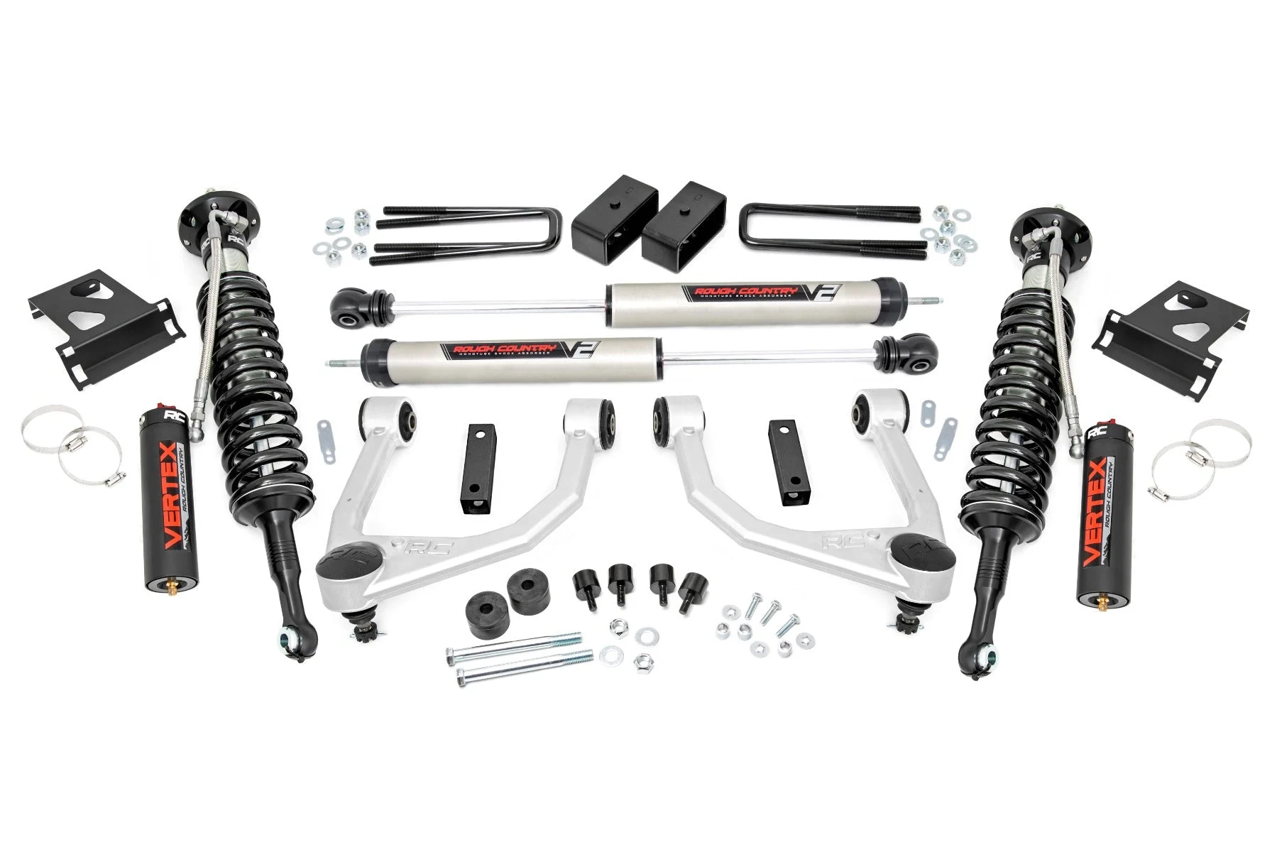 3.5 Inch Lift Kit | Vertex/V2 | Toyota Tundra 4WD | 2007-2021 | Rough Country | 76857