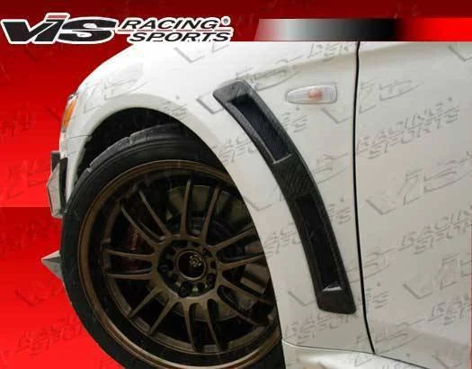 2008-2014 Mitsubishi Evo 10 Oem Style Carbon Fiber Fender Inserts
