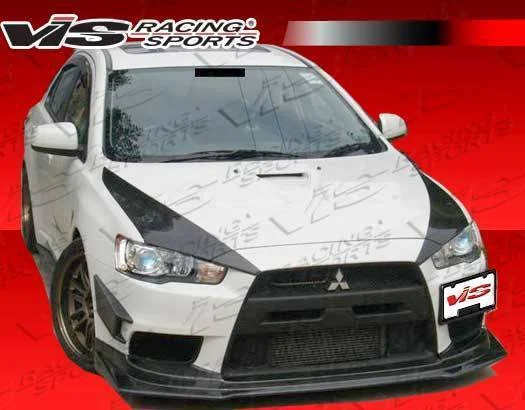 2008-2014 Mitsubishi Evo 10 Rally Style Carbon Fiber Front Lip