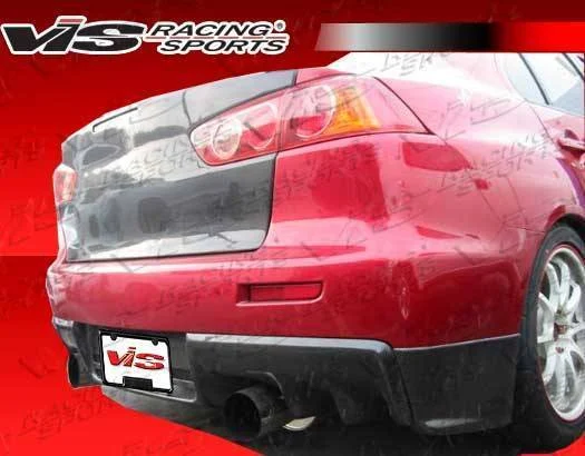 2008-2014 Mitsubishi Evo 10 Rally Style Carbon Fiber Rear Add-On Aprons 2 Pieces