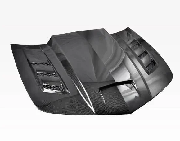 Double Sided Carbon Fiber Hood Terminator Style for Chevrolet Camaro 2DR 2010-2015