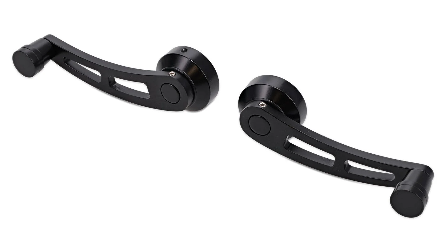 Black Billet Aluminum Window Handles