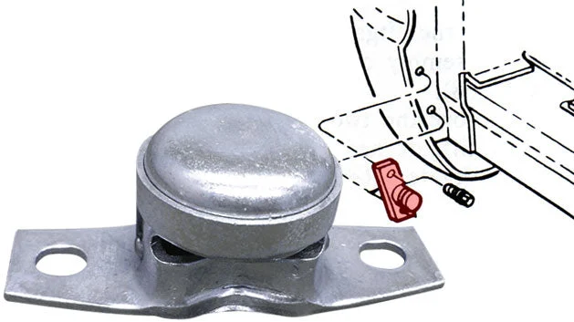 Tailgate Pivot Hinge, Zinc Coated Steel