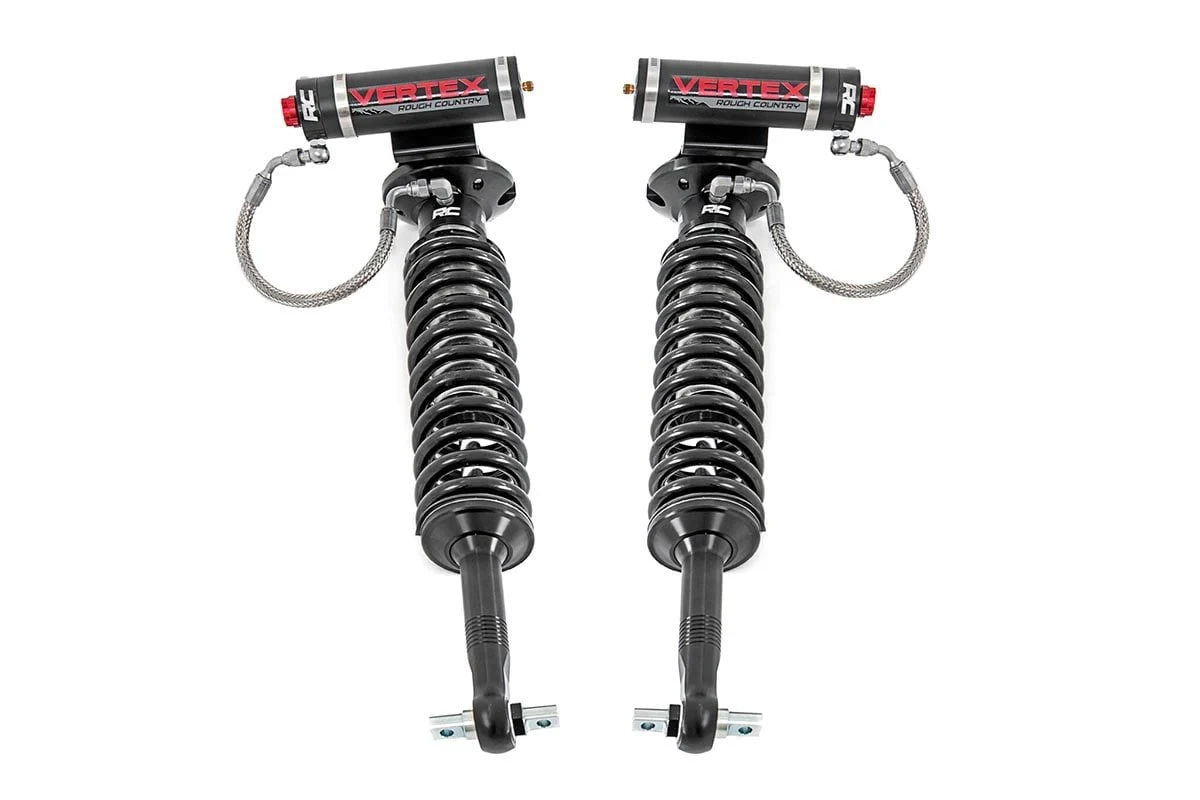 Vertex 2.5 Adj Front Shocks | 5.5-6.5" | Ford F150 4WD | 2014-2022 | Rough Country | 689004