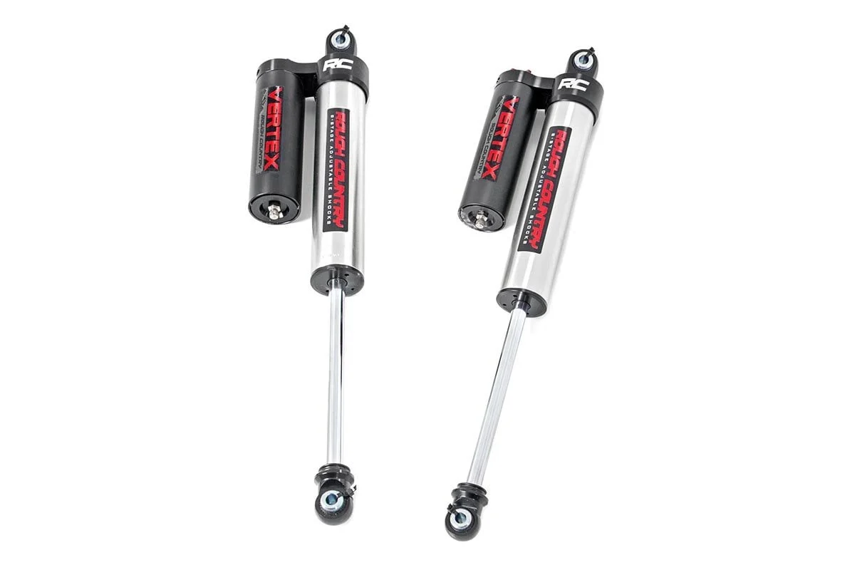 Vertex 2.5 Adj Rear Shocks | 4-7.5" | Ford F150 Shocks 4WD | 2014-2022 | Rough Country | 699002