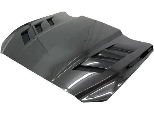 Double Sided Carbon Fiber Hood AMS Style for Ford MUSTANG 2DR 2015-2017
