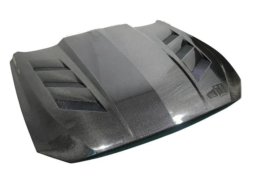 Carbon Fiber Hood AMS Style for Ford MUSTANG 2DR 2018-2023