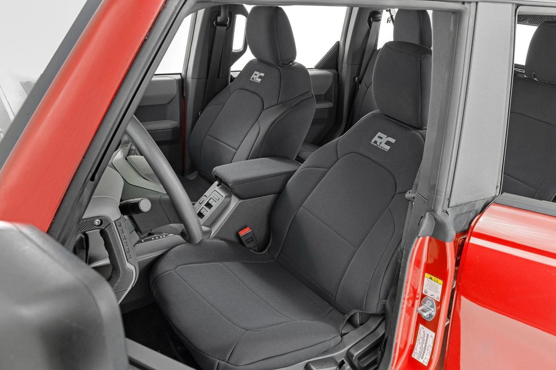 Seat Cover Set w/Rear Folding Armest, Front & Rear, 4 Door, 2021+ Ford Bronco