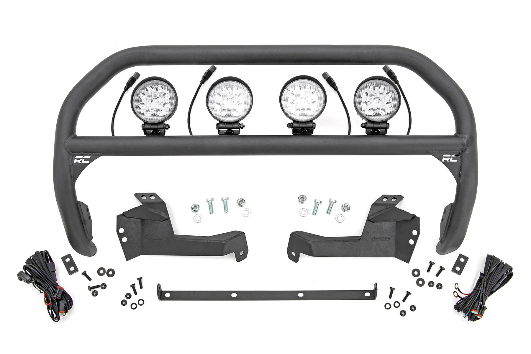 Nudge Bar w/Quad 4" Round LED, 2021+ Ford Bronco Sport