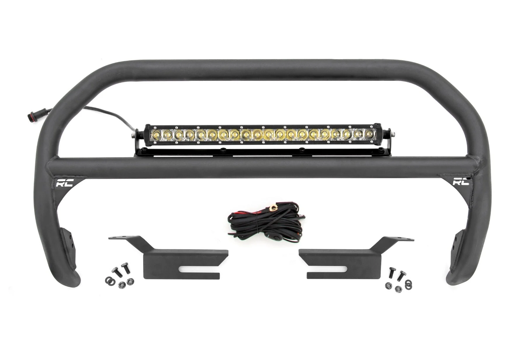 Nudge Bar With Chrome Single Row LED Bar, 2021+ Ford Bronco