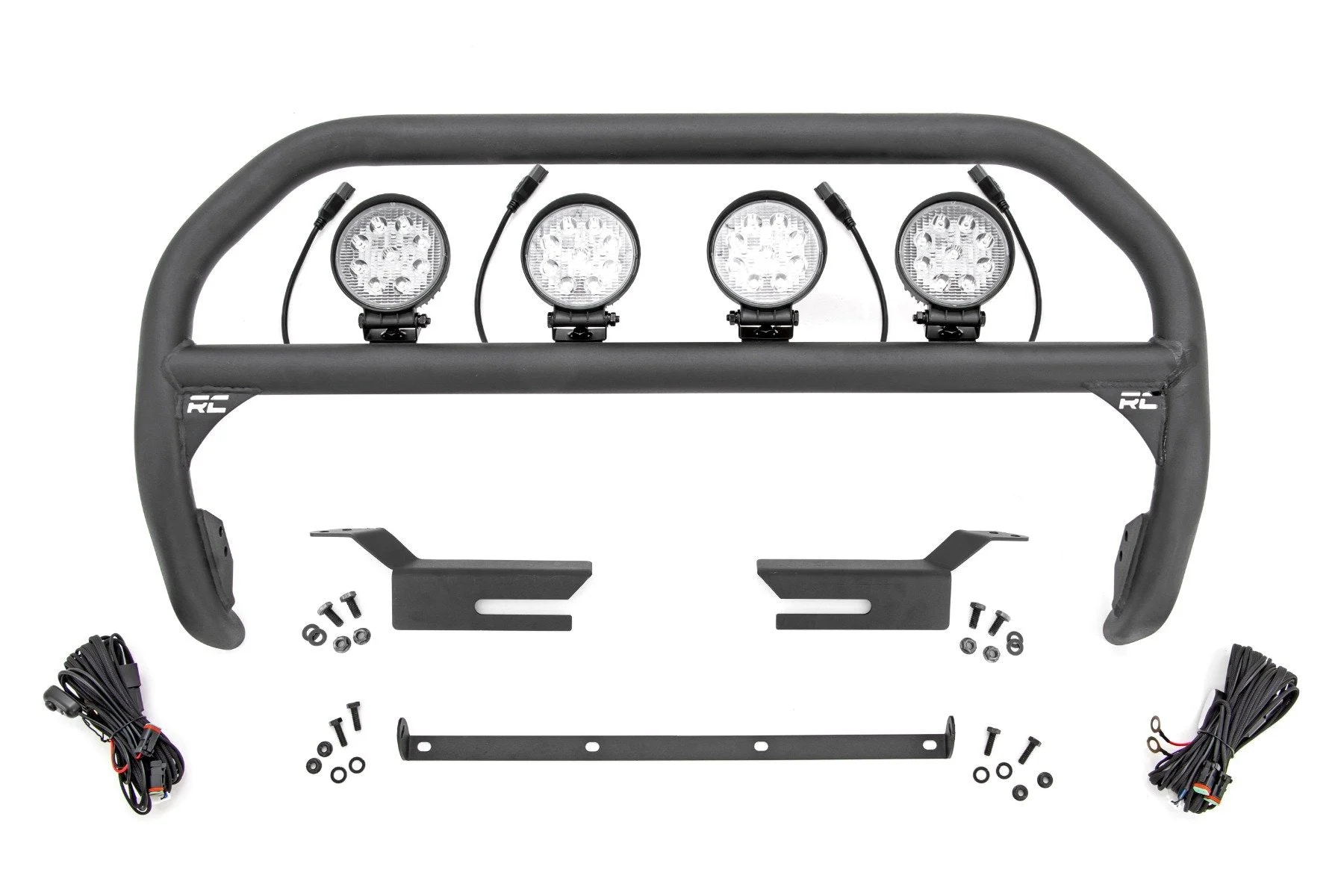Nudge Bar w/Quad 4" Round LED, 2021+ Ford Bronco