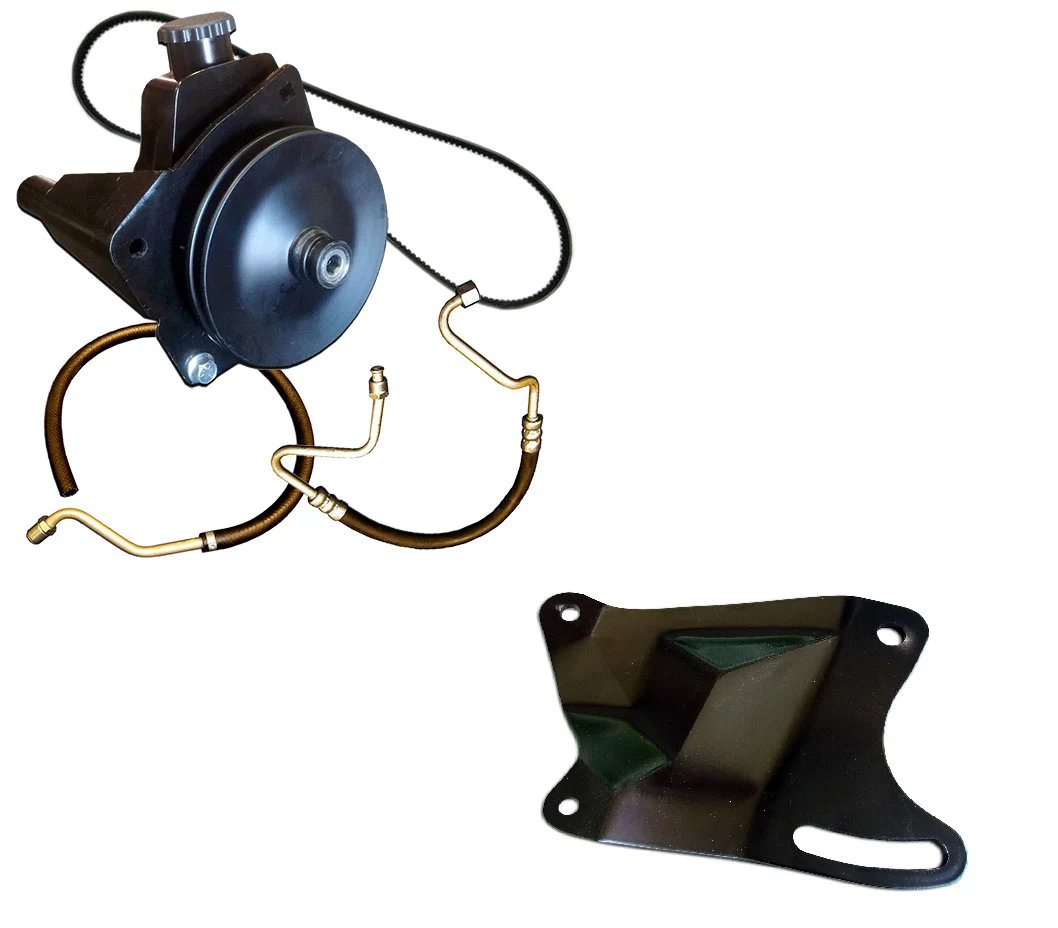 Power Steering Pump Kit w/Hoses & Tensioner - OE Style (289/302/351)