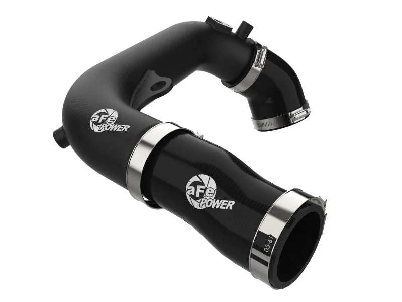 aFe 2024+ Jeep Wrangler JL L4-2.0L (t) BladeRunner 2-1/2in Aluminum Hot Charge Pipe - Black