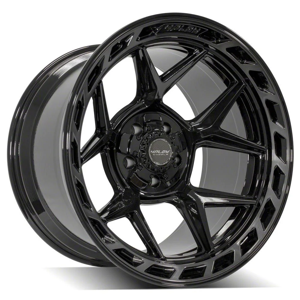 4Play 4P55 Brushed Black 5-Lug Wheel; 20x12; -44mm Offset (02-08 RAM 1500, Excluding Mega Cab)