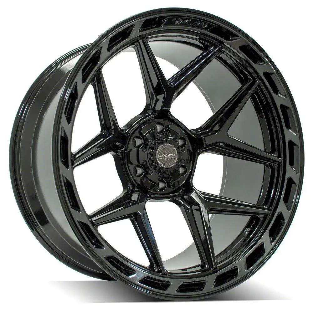 4Play 4P55 Brushed Black 6-Lug Wheel; 20x10; -18mm Offset (07-13 Sierra 1500)