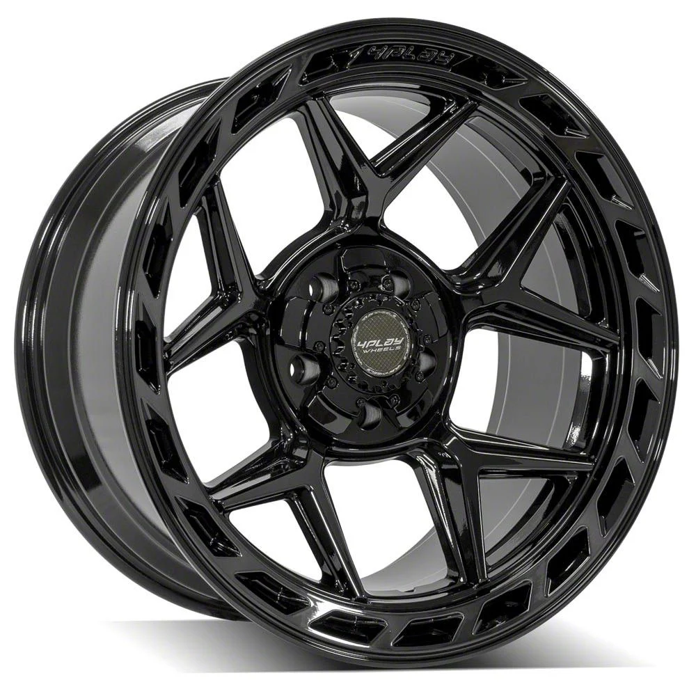 4Play 4P55 Brushed Black 5-Lug Wheel; 20x10; -18mm Offset (09-18 RAM 1500)