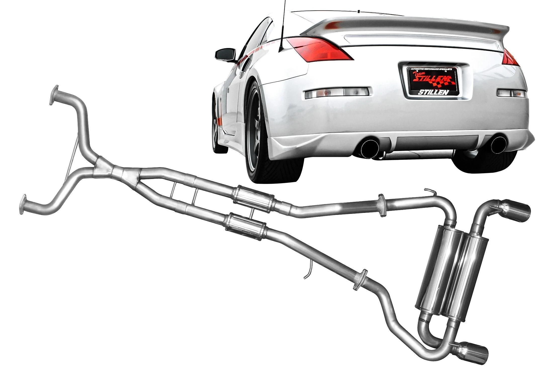 2003-2009 Nissan 350Z [Z33] - STILLEN Stainless Steel Exhaust Systems - 504350D