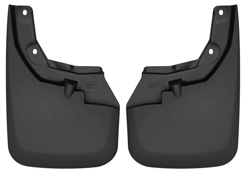 Husky Liners 16-22 Toyota Tacoma w/ OE Fender Flares Custom Molded Front Mud Guards - Black