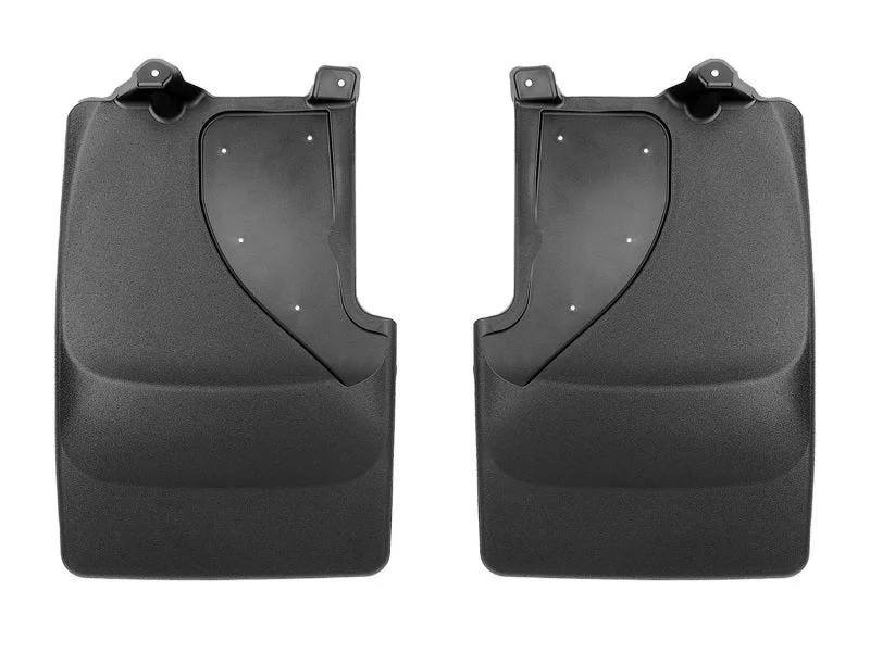 WeatherTech 22-23 Ford Bronco Raptor No Drill Mudflaps Rear Pair - Black