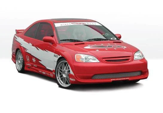 2001-2003 Honda Civic 2 Door G5 Series 4Pc Kit W/ Extreme 7Pc Fender Flare