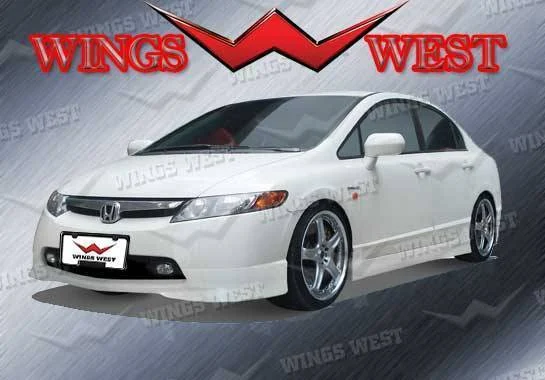 2006-2008 Honda Civic 4Dr Vip Front Lip Polyurethane