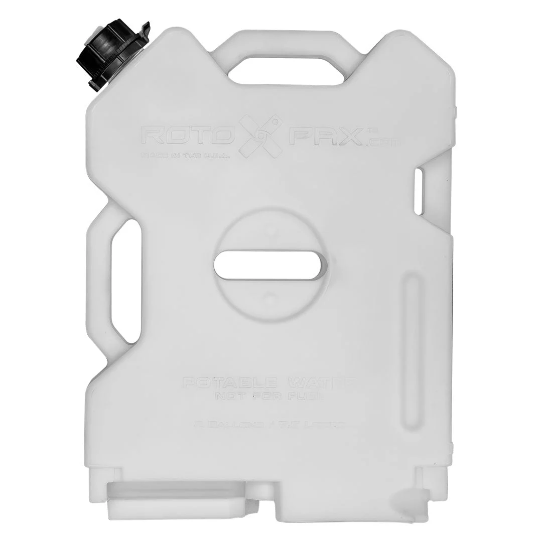 RotopaX Water Container, 2 Gallon, White