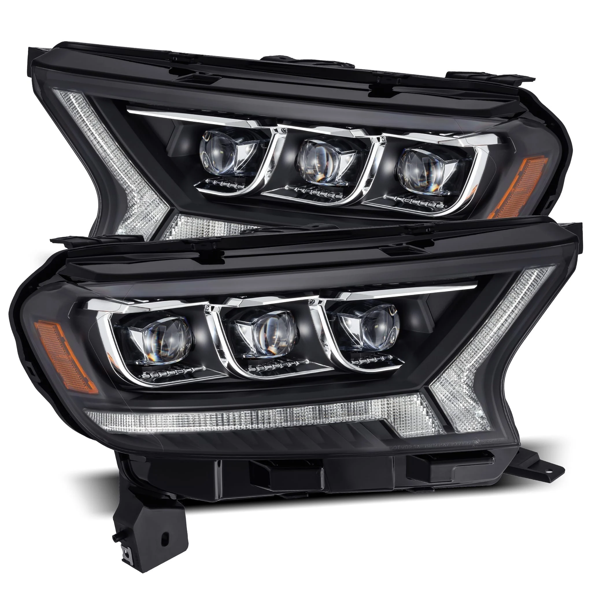 2019-2022 Ford Ranger NOVA-Series LED Projector Headlights Black Alpha-Rex 880124