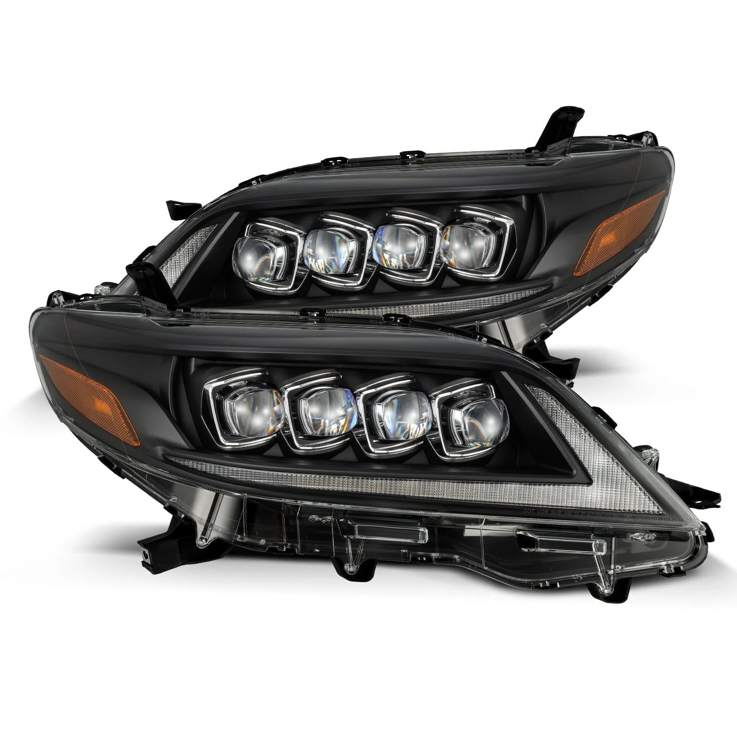 2011-2020 Toyota Sienna NOVA-Series LED Projector Headlights Black Alpha-Rex 880768