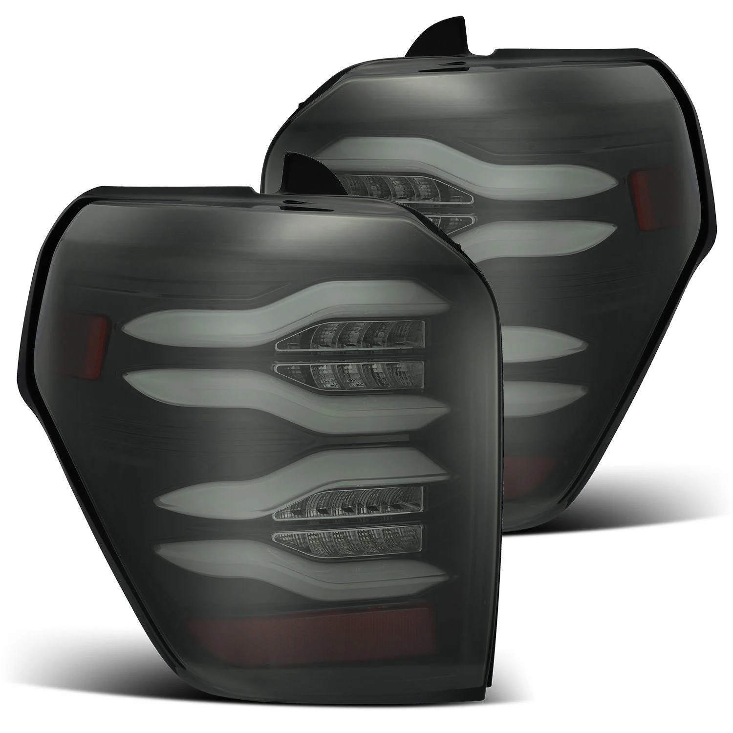 2010-2022 Toyota 4Runner PRO-Series LED Tail Lights Jet Black Alpha-Rex 690010