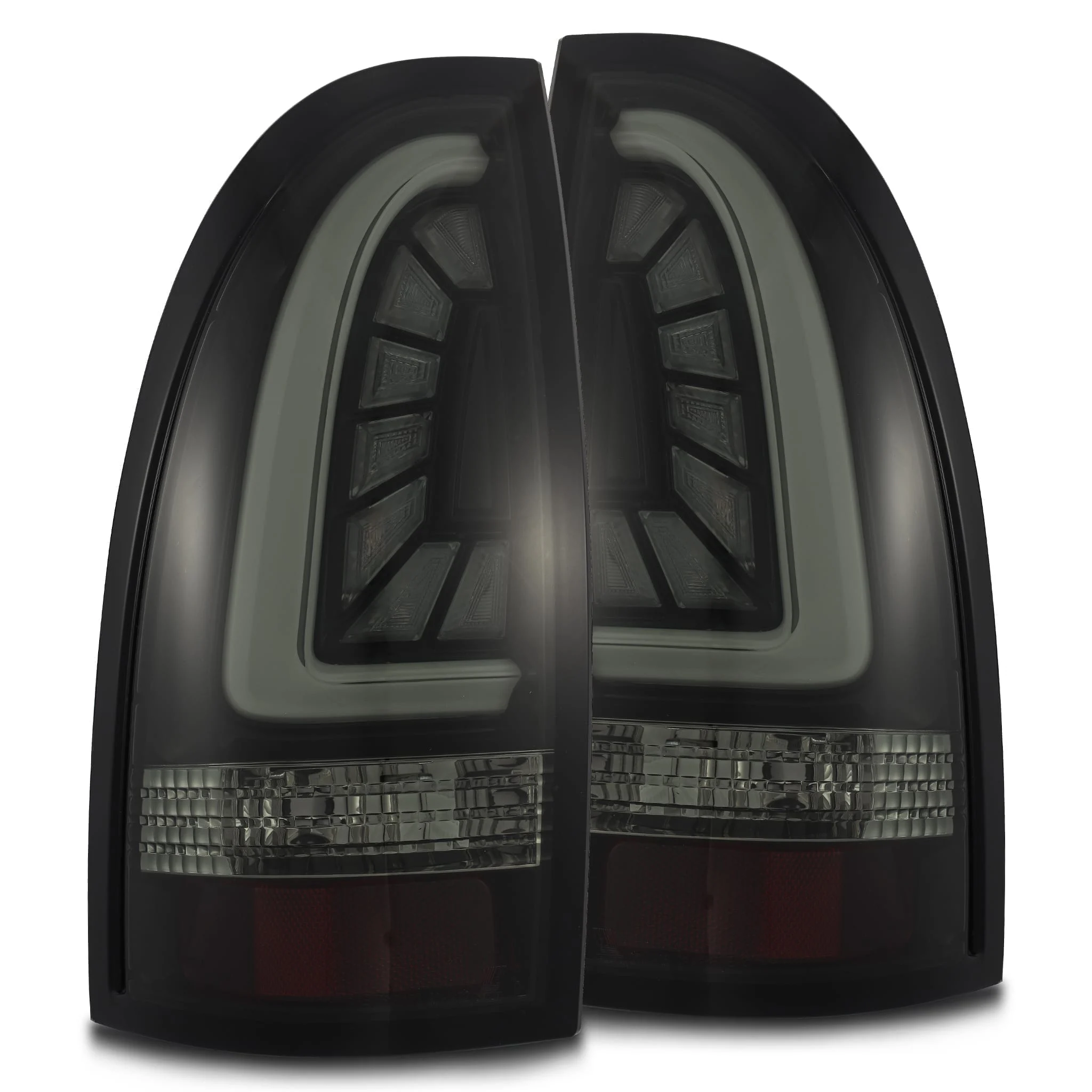 2005-2015 Toyota Tacoma PRO-Series LED Tail Lights Jet Black Alpha-Rex 680030