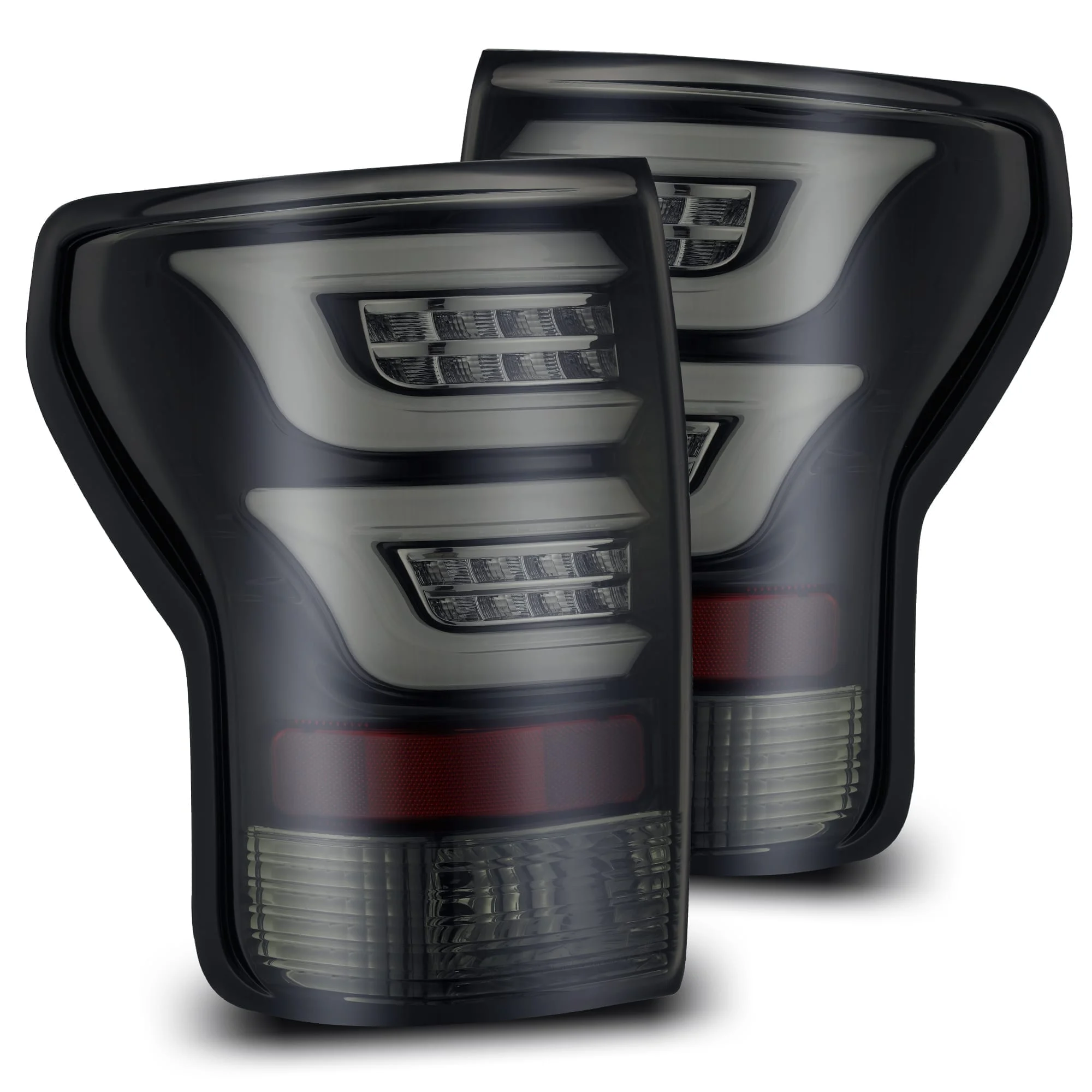 2007-2013 Toyota Tundra PRO-Series LED Tail Lights Jet Black Alpha-Rex 670010