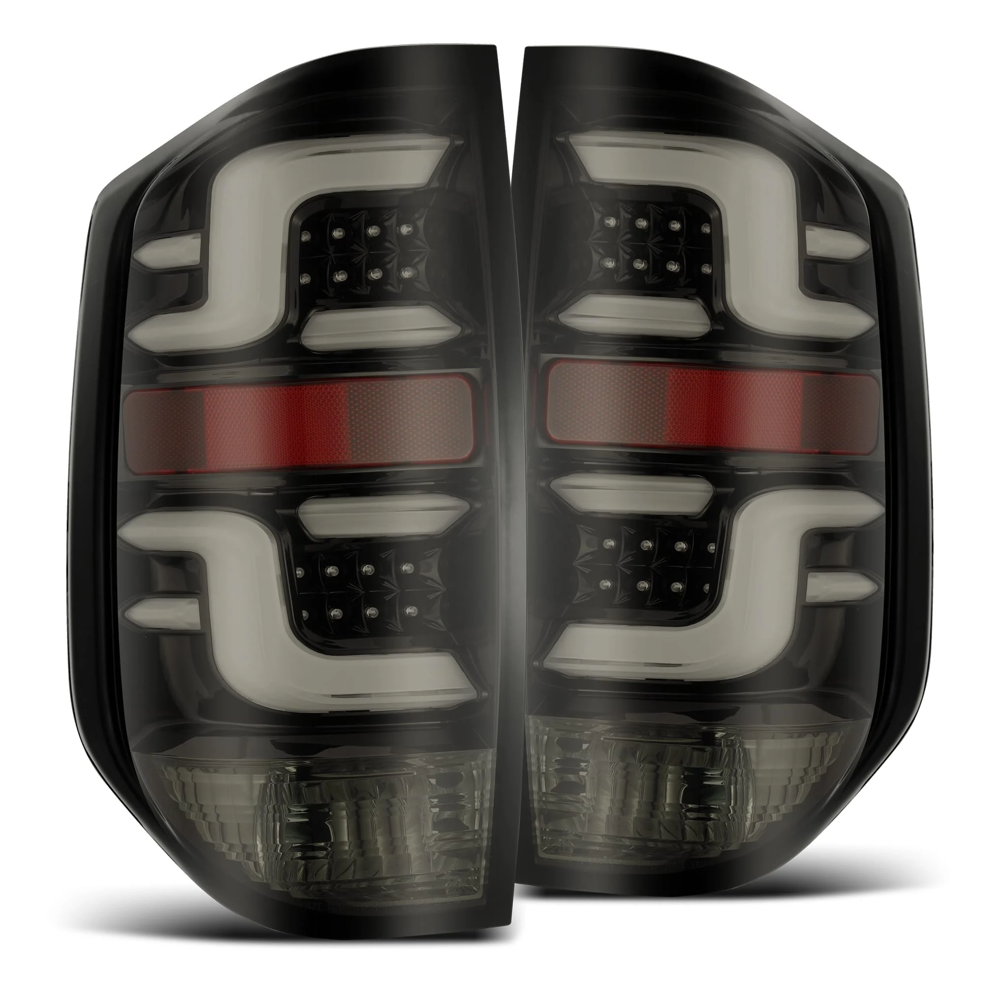 2014-2021 Toyota Tundra PRO-Series LED Tail Lights Jet Black Alpha-Rex 672010