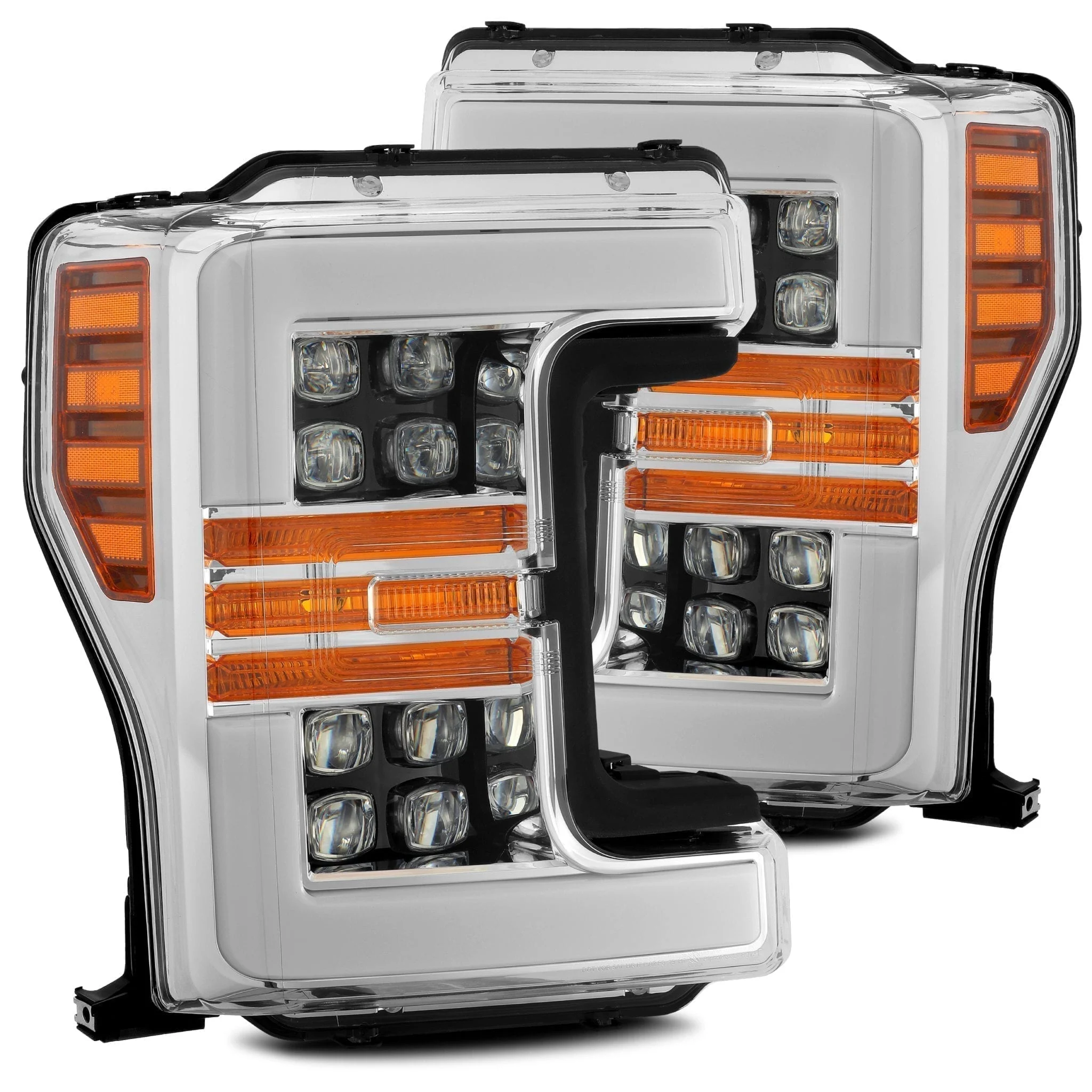 2017-2019 Ford Super Duty NOVA-Series LED Projector Headlights Chrome Alpha-Rex 880101