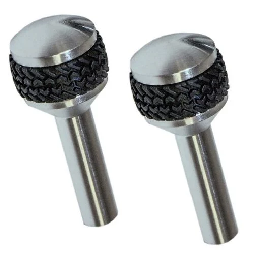 Billet Aluminum Door Lock Knobs, Pair