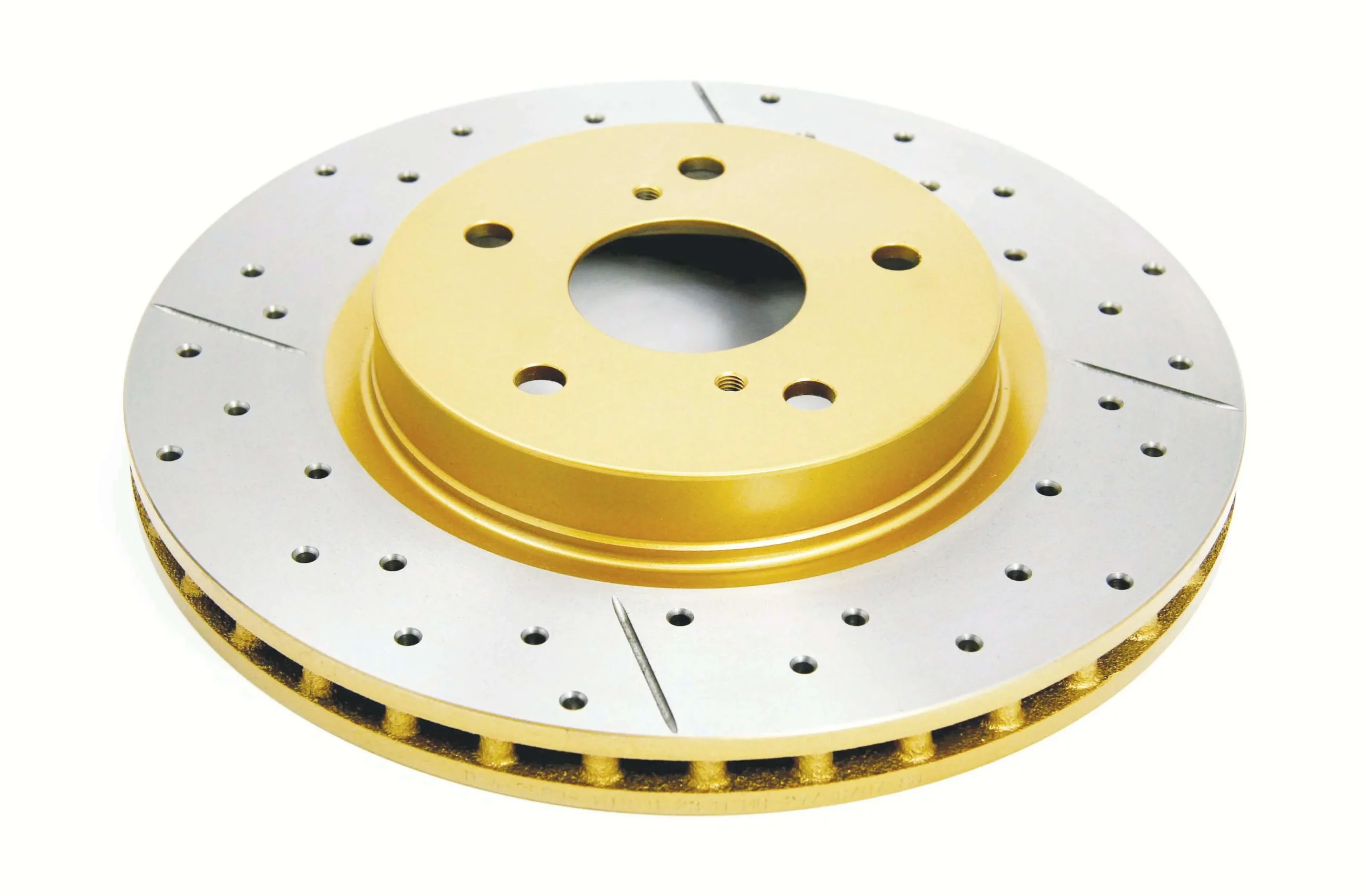 2001 Acura Integra Type R | DBA Street Series Gold Cross-Drilled/Slotted Brake Rotor [Front] | DBA2508X