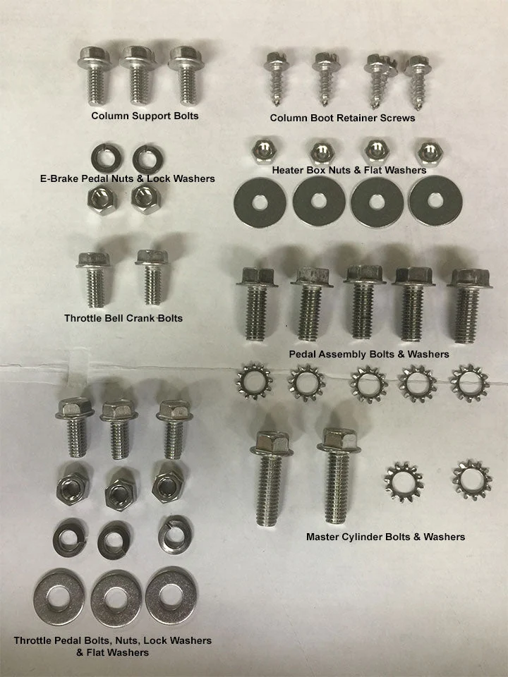 Firewall Bolt Kit, Stainless Steel