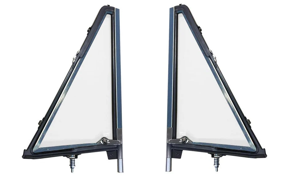 Chrome Vent Window Assemblies - Pair