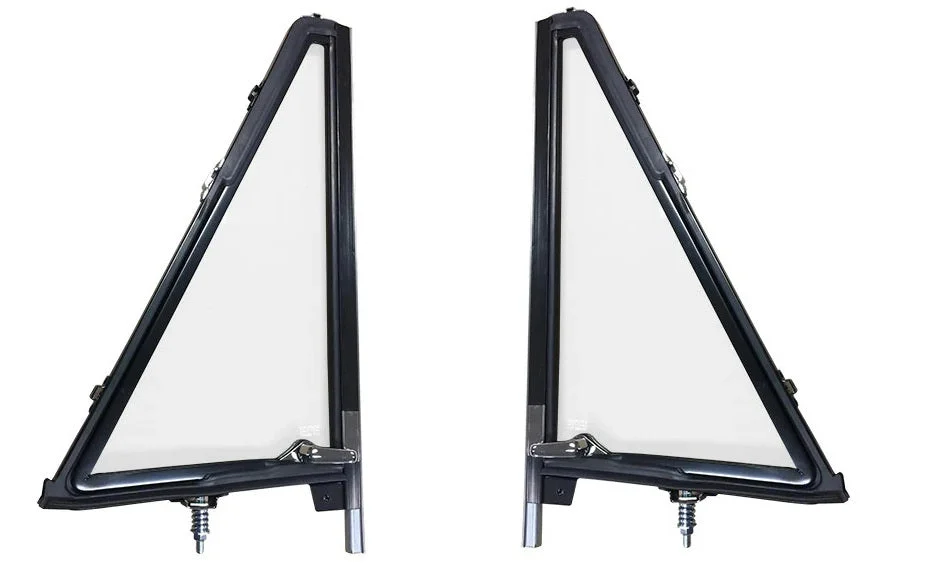 Black Vent Window Assemblies - Pair