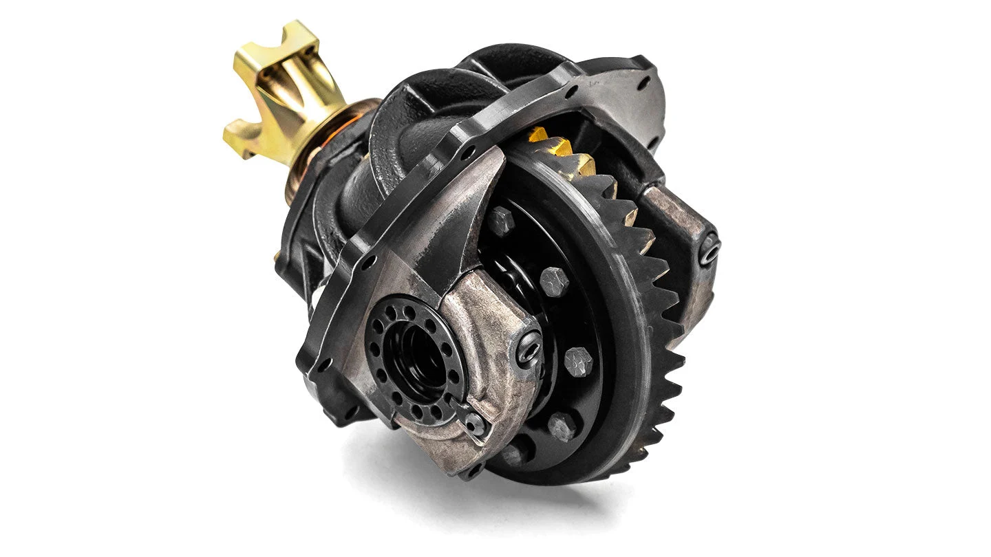 35 Spline, Ford 9 inch Drop-In Rear End w/Daytona Pinion Support, Powertrax Grip Pro