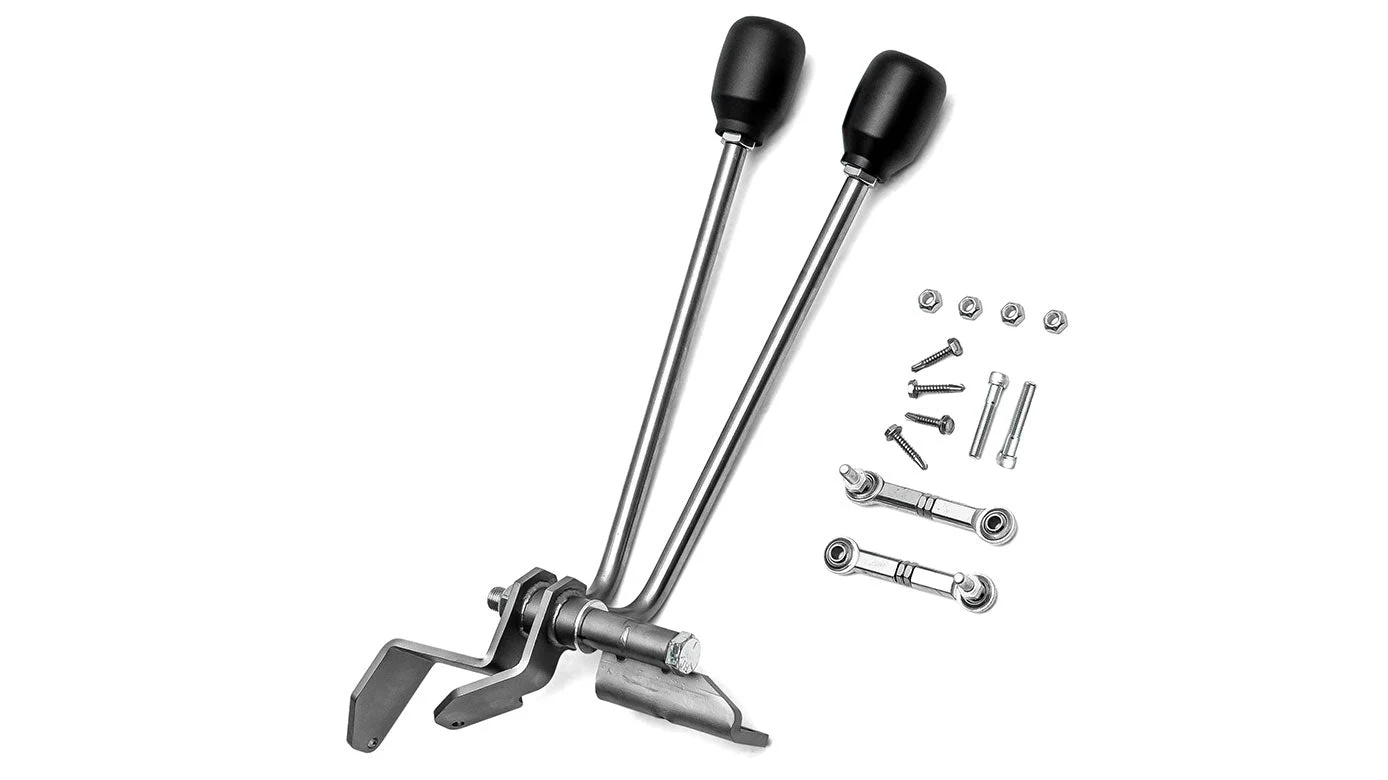 Dana 20 Stainless Twin Stick Shifter - Coyote Swap 6R80/10R80