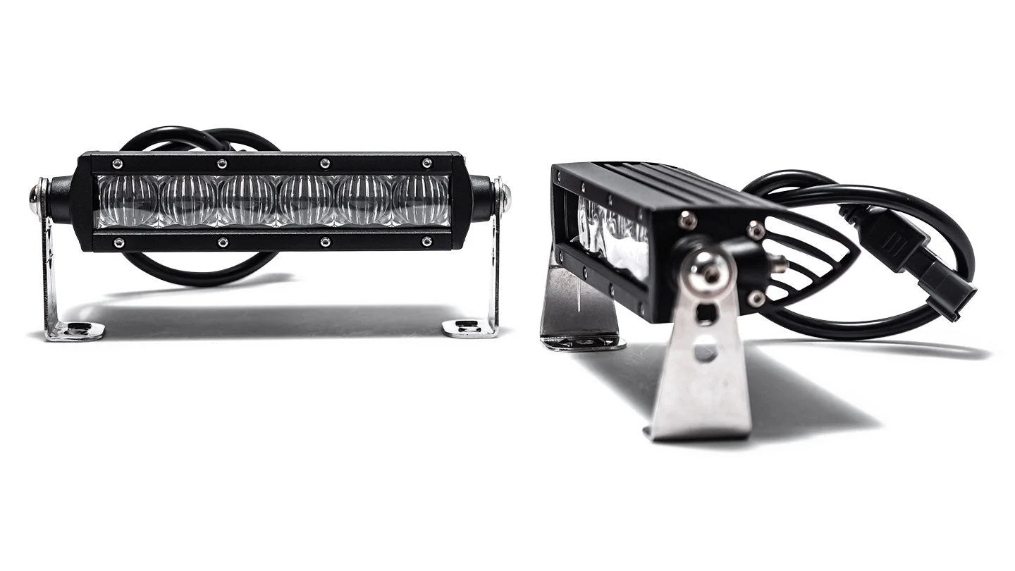 LED Light Bar Kit - 6.5'' Single Row, Flood, Pair