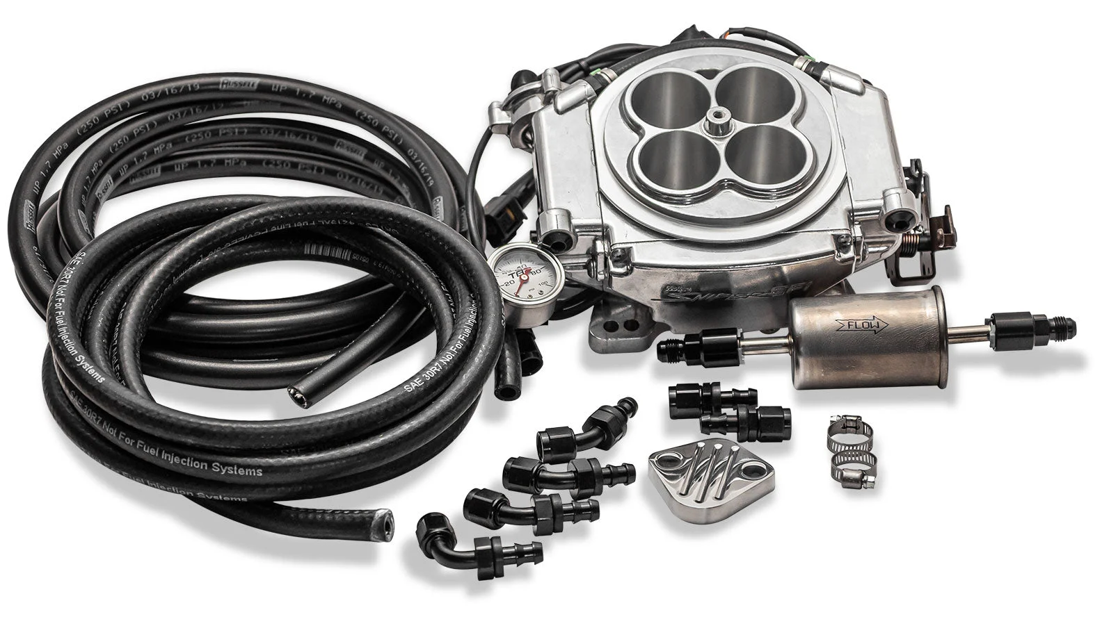 Holley Sniper 2 EFI Master Kit - Polished, TOMS OFFROAD Exclusive