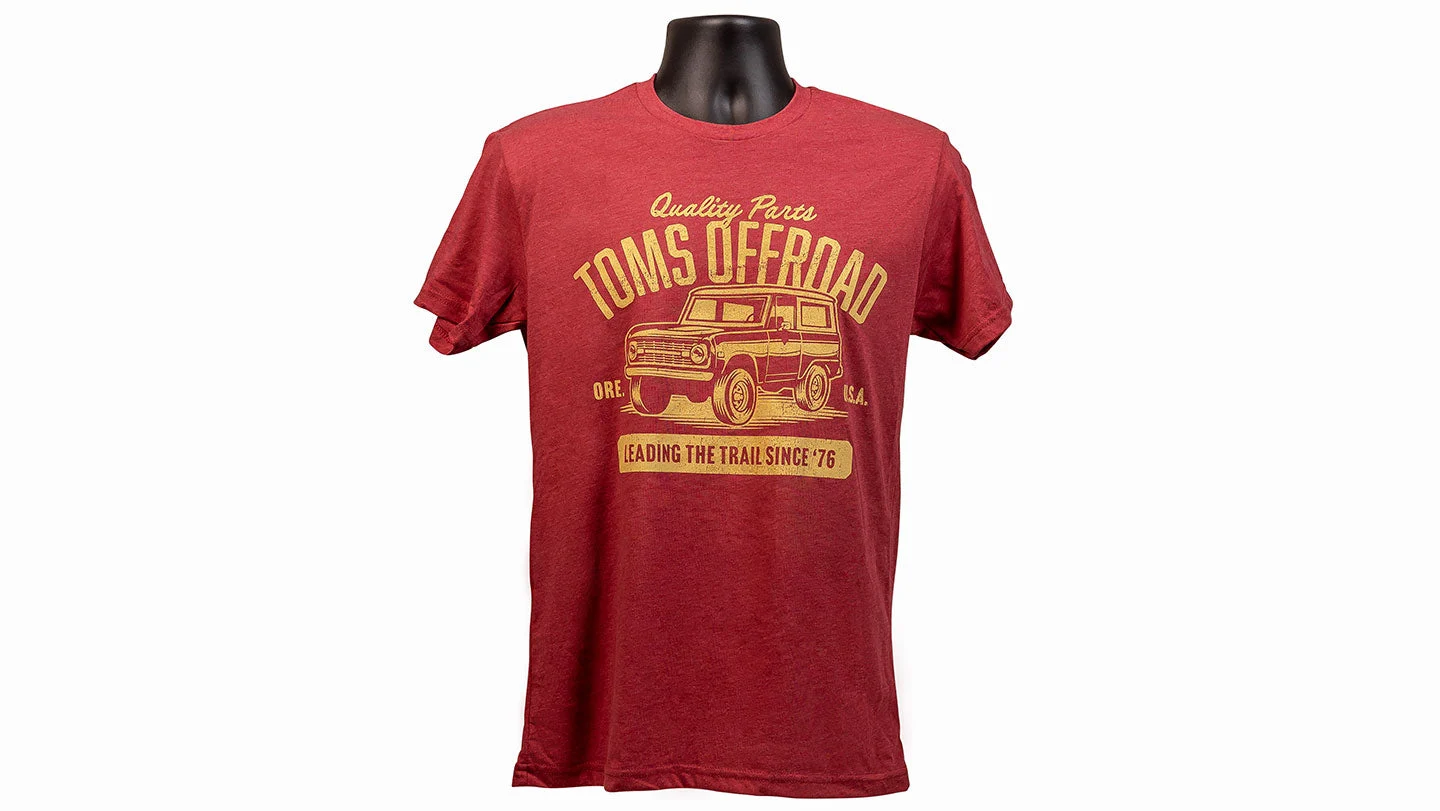 TOMS OFFROAD T-Shirt, Garage Design, Cardinal