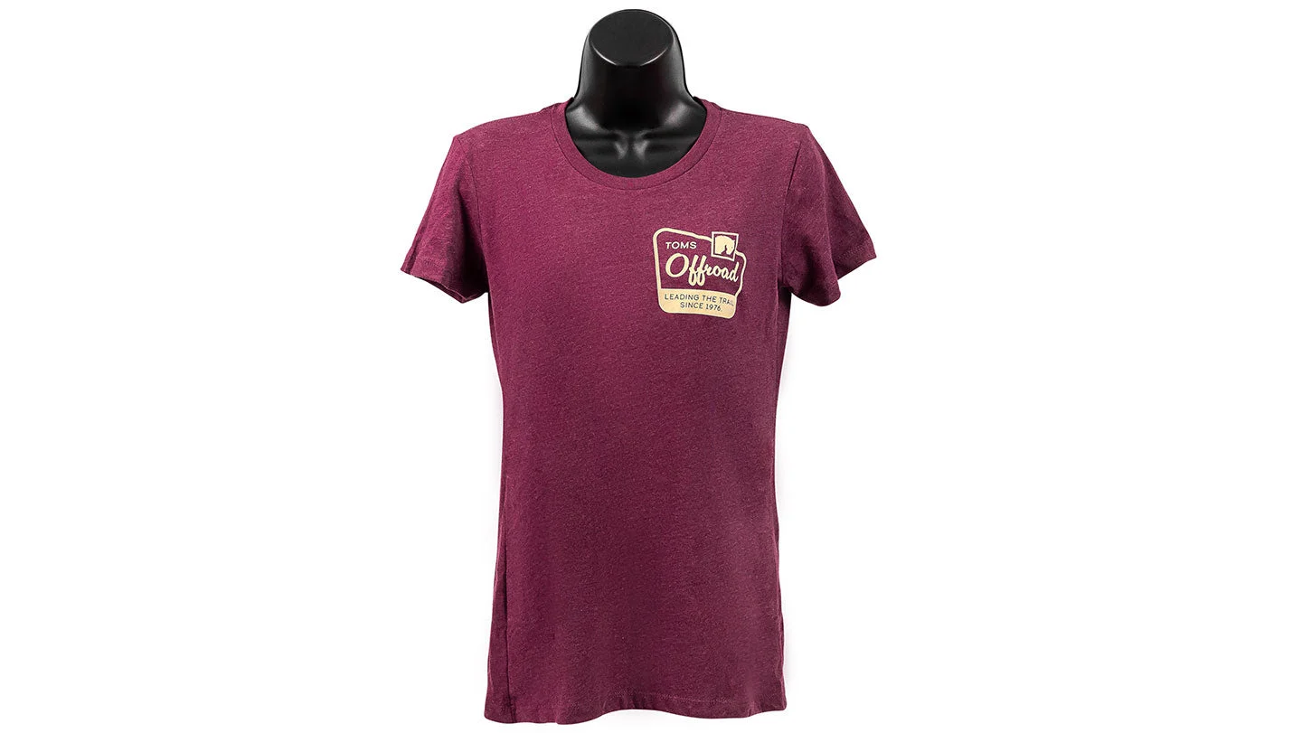 TOMS OFFROAD Ladies T-Shirt, 6th Gen Scenery, Plum
