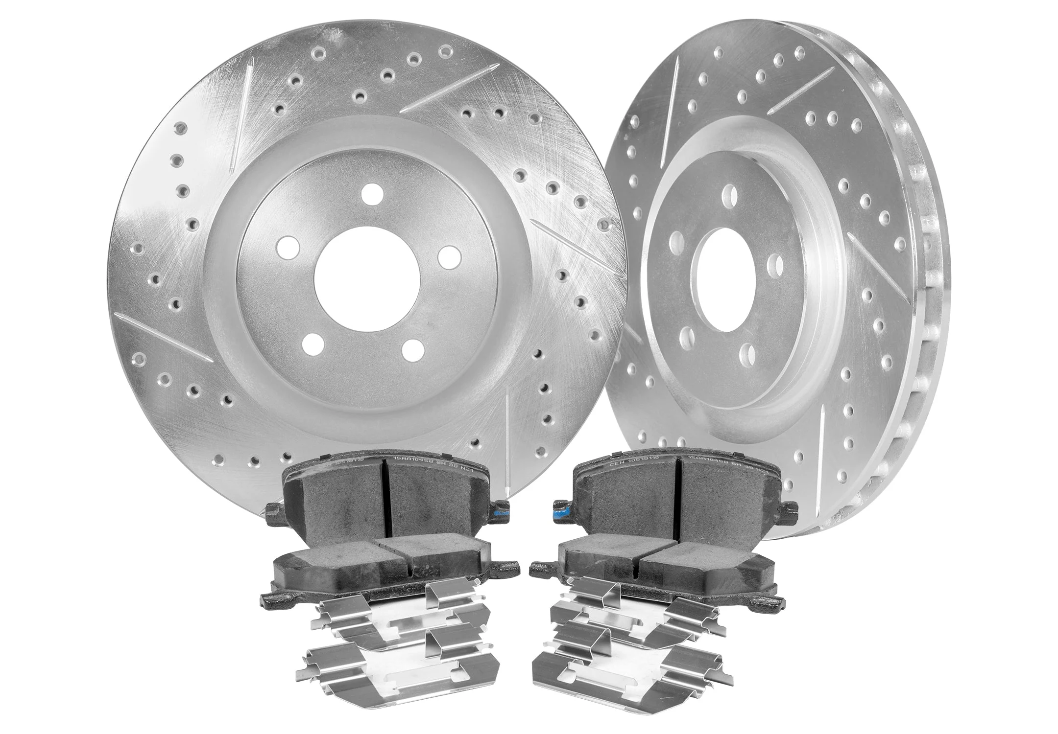2007-13 Infiniti G37 / 2014-16 Infiniti Q60 Front Cross Drilled & Slotted 1-Pc Rotors (Set of 2) - NIS81006
