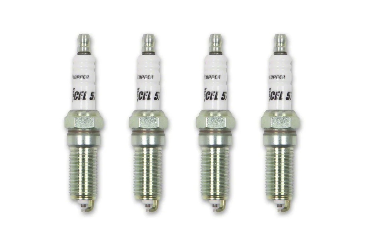 Accel HP Copper Spark Plugs; 1 Range Colder; 4-Pack (15-26 Mustang EcoBoost)