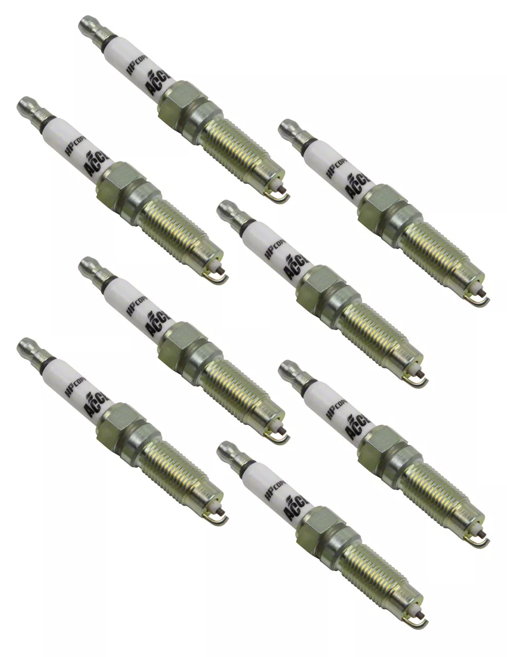 Accel HP Copper Spark Plugs; 1 Range Colder; 8-Pack (08-10 Mustang GT)